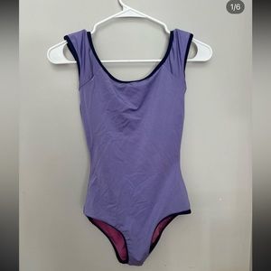Mariia Reversible Purple and Pink Leotard